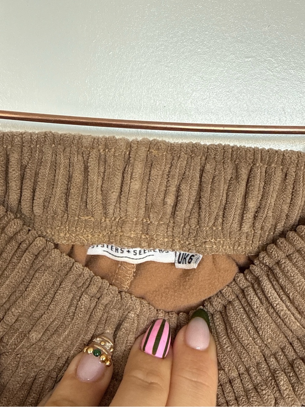 Sisters and Seekers Brown Corduroy Sweatsuit - Picture 3 of 5